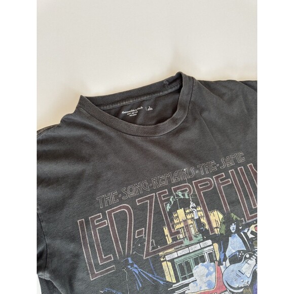 Led Zeppelin Abercrombie and Fitch T-shirt Band Tee Size Large Black - Picture 2 of 5